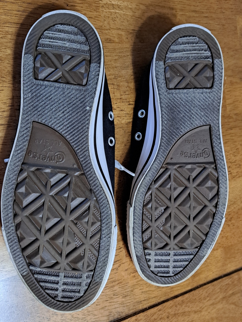 Converse Black & White Low-Top Canvas Sneakers - Picture 6 of 9